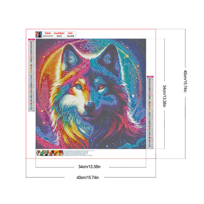 Wolf - Full Round Drill Diamond Painting 40*40CM