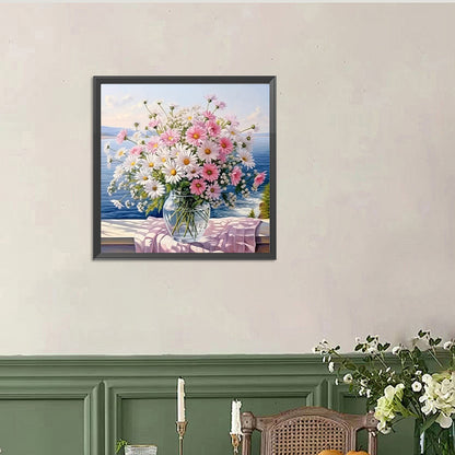 Flowers And Grass - Full Round Drill Diamond Painting 40*40CM