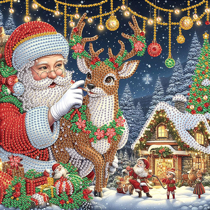 Santa Claus - Special Shaped Drill Diamond Painting 30*30CM