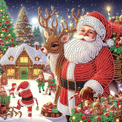 Santa Claus - Special Shaped Drill Diamond Painting 30*30CM