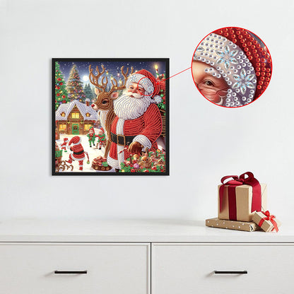 Santa Claus - Special Shaped Drill Diamond Painting 30*30CM