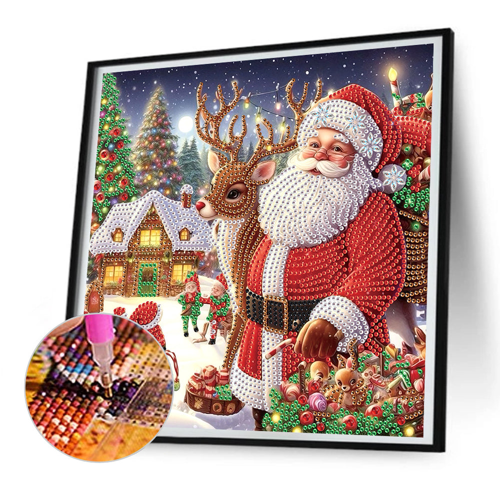 Santa Claus - Special Shaped Drill Diamond Painting 30*30CM