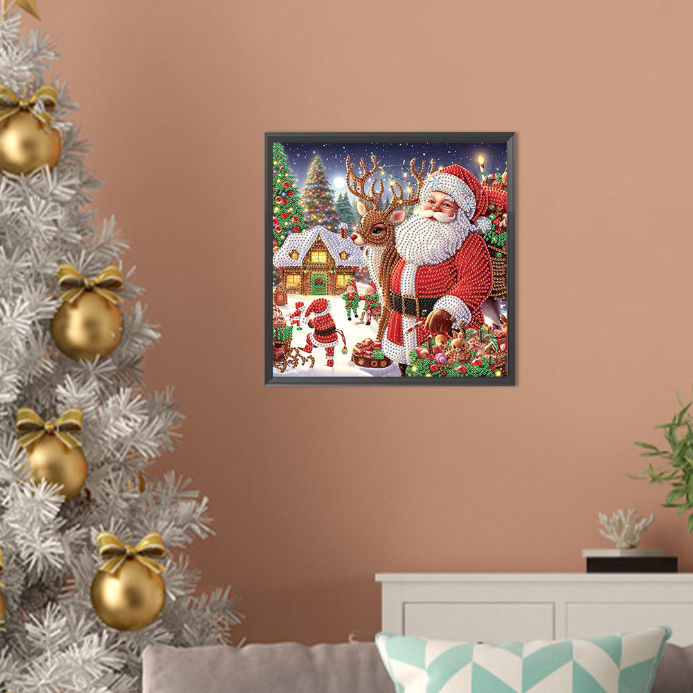 Santa Claus - Special Shaped Drill Diamond Painting 30*30CM