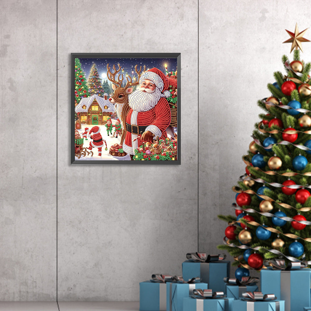 Santa Claus - Special Shaped Drill Diamond Painting 30*30CM