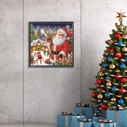 Santa Claus - Special Shaped Drill Diamond Painting 30*30CM