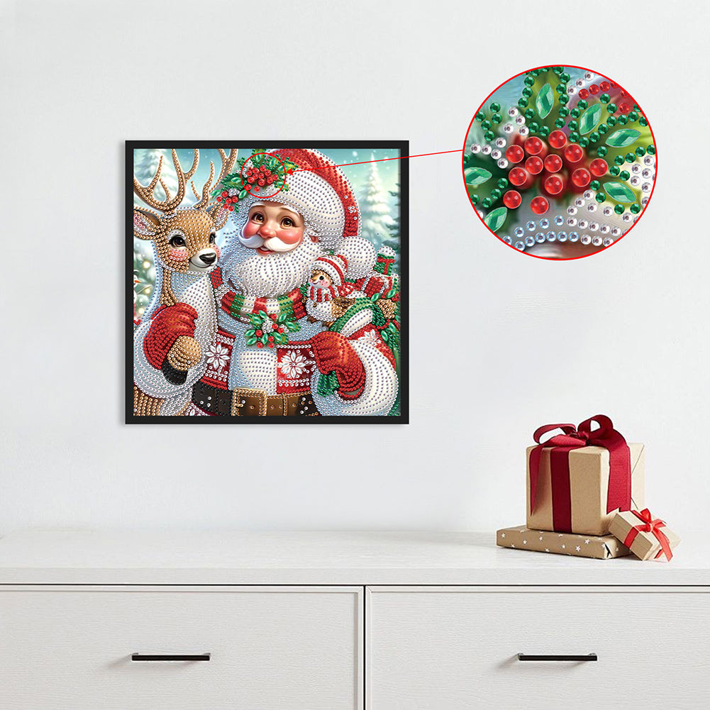 Santa Claus - Special Shaped Drill Diamond Painting 30*30CM