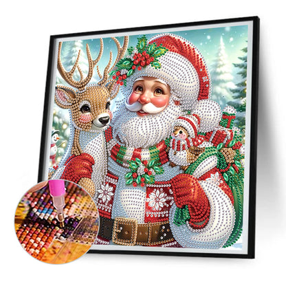 Santa Claus - Special Shaped Drill Diamond Painting 30*30CM