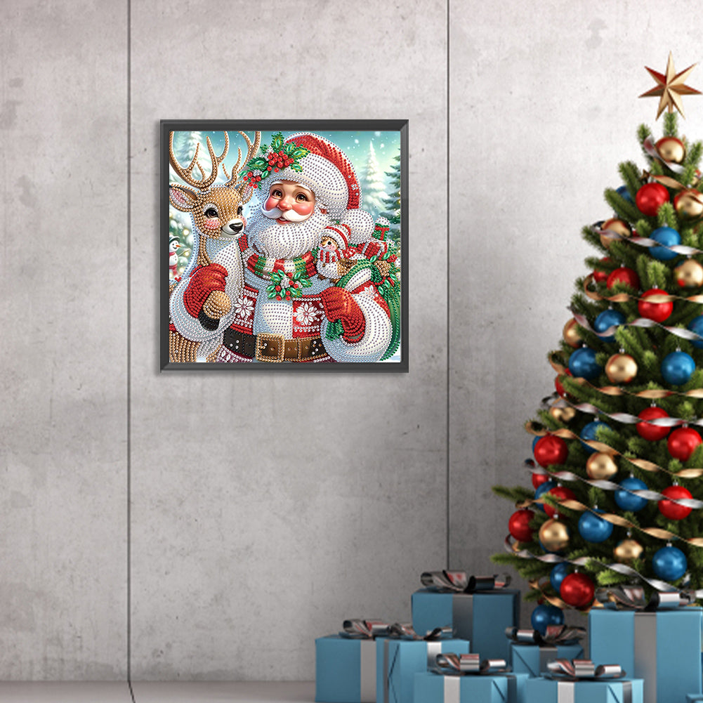 Santa Claus - Special Shaped Drill Diamond Painting 30*30CM