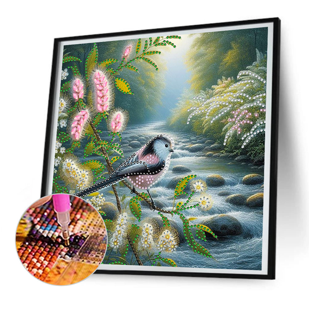 Birdsong And Flowers - Special Shaped Drill Diamond Painting 30*30CM