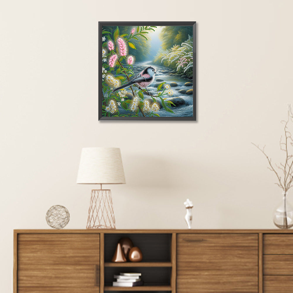 Birdsong And Flowers - Special Shaped Drill Diamond Painting 30*30CM