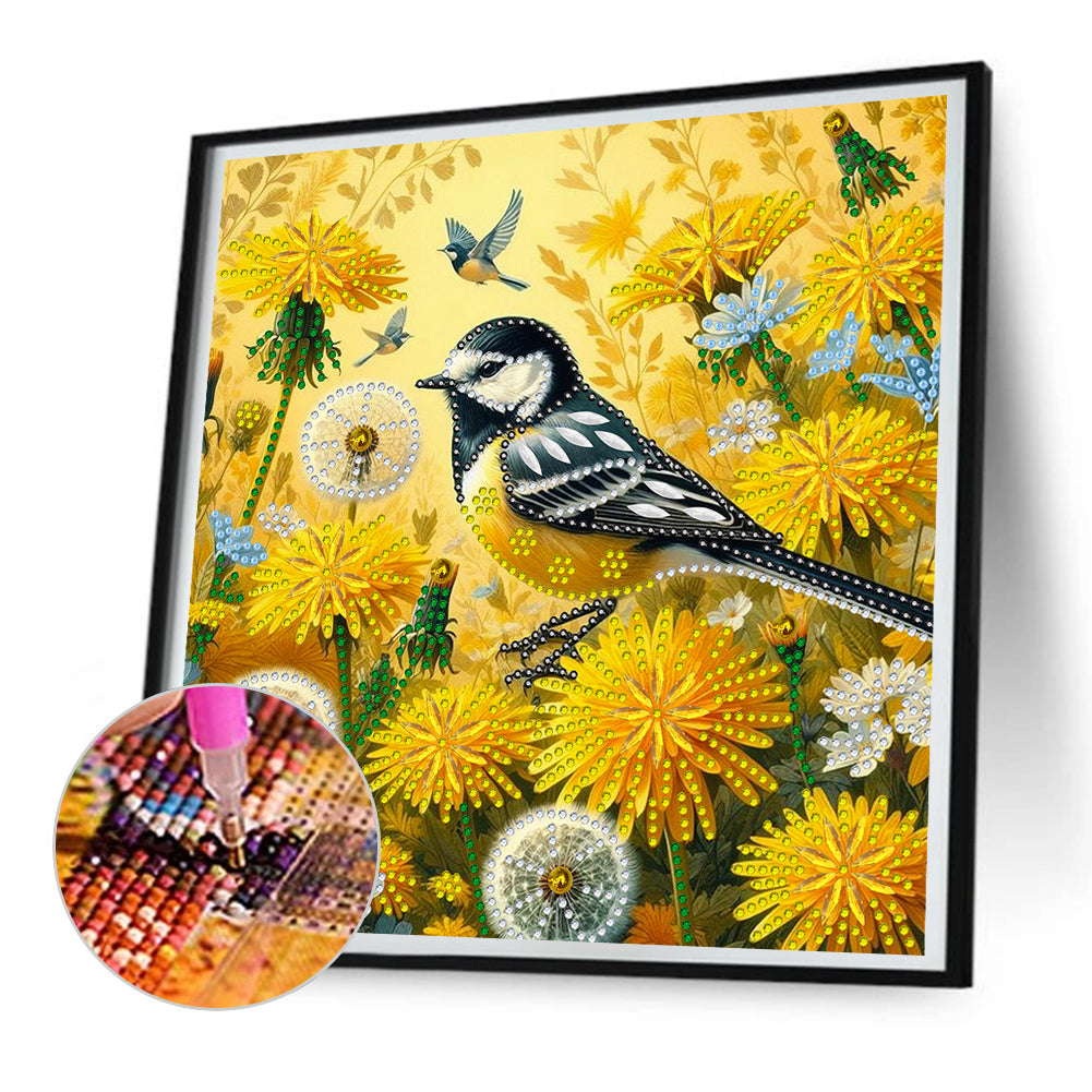 Birdsong And Flowers - Special Shaped Drill Diamond Painting 30*30CM