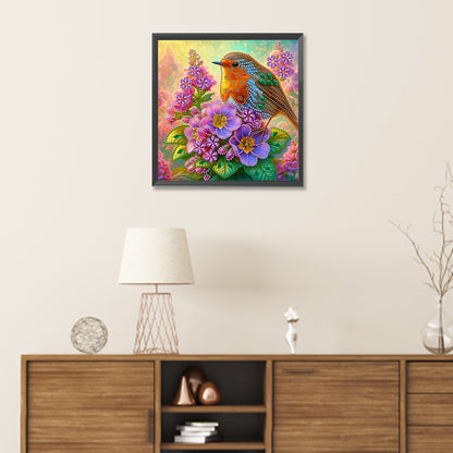 Birdsong And Flowers - Special Shaped Drill Diamond Painting 30*30CM