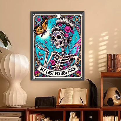 Skull Tarot - Full Round Drill Diamond Painting 30*40CM