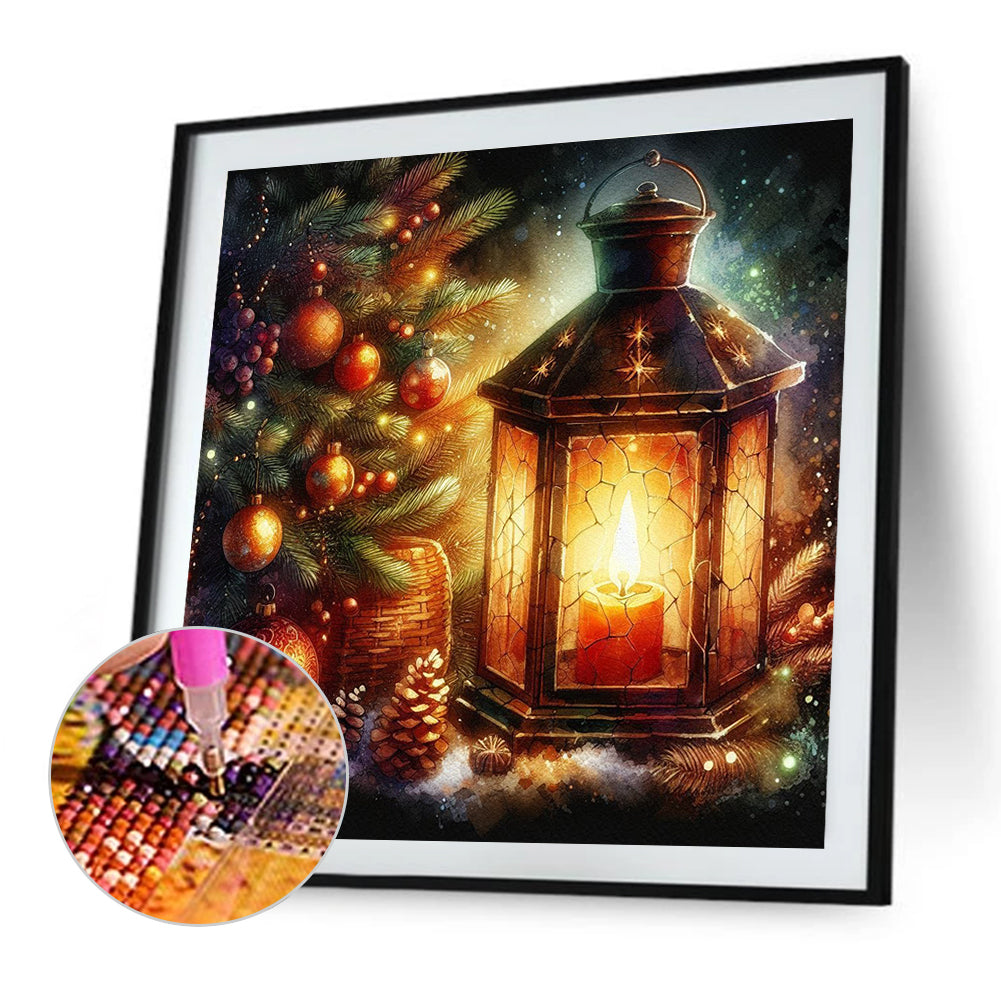 Christmas Tree Lights - Full AB Square Drill Diamond Painting 30*30 CM