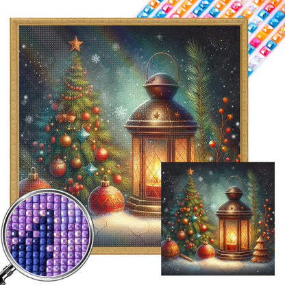 Christmas Tree Lights - Full AB Square Drill Diamond Painting 30*30 CM