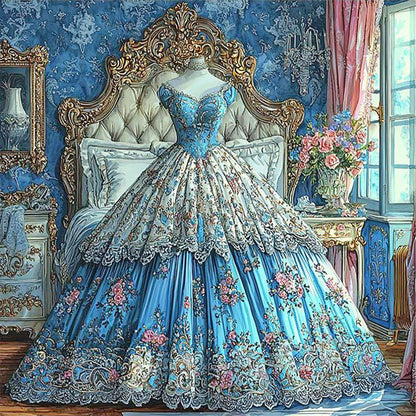 European Style Court Dress - Full Round Drill Diamond Painting 40*40CM