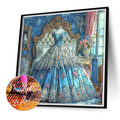 European Style Court Dress - Full Round Drill Diamond Painting 40*40CM