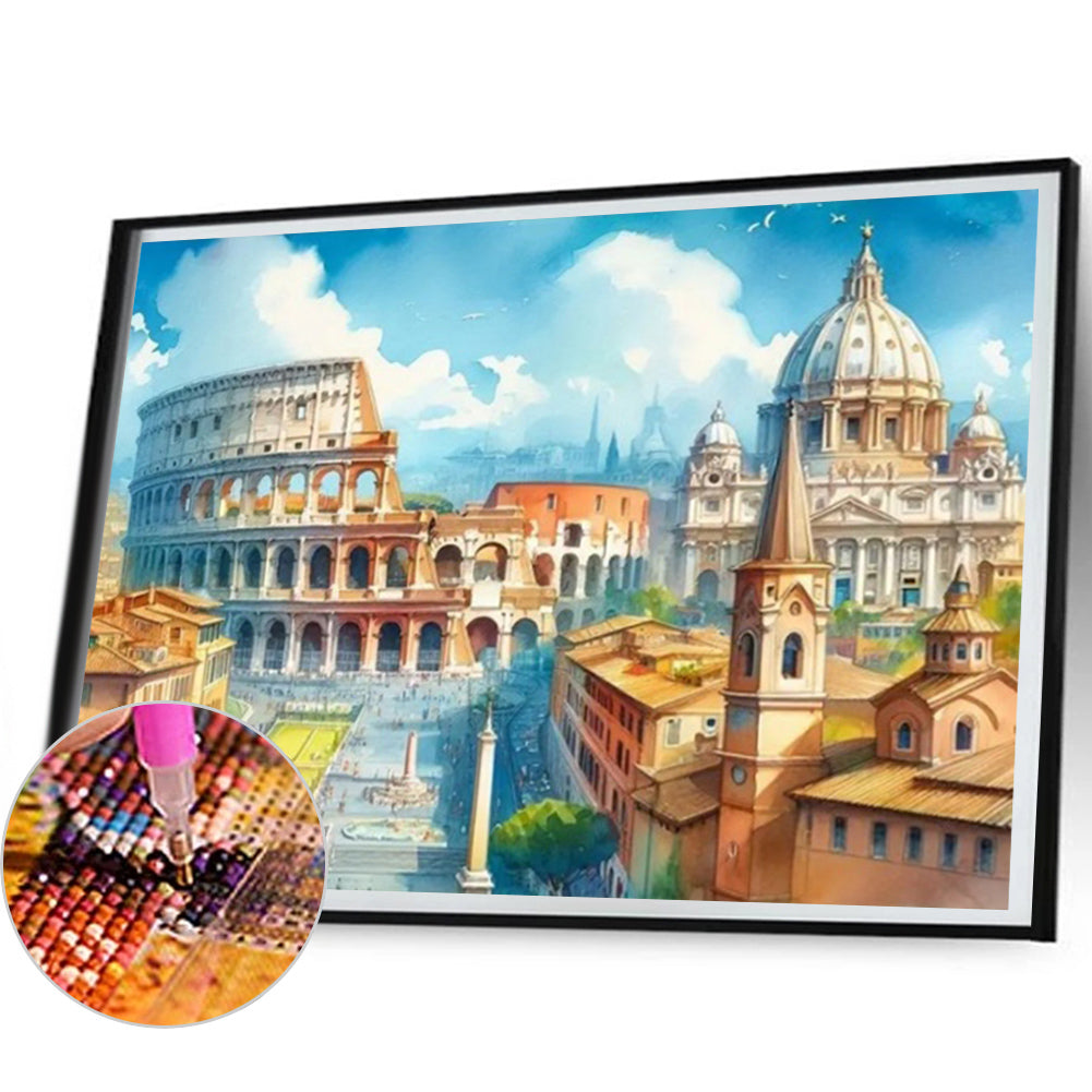 Colosseum - Full Square Drill Diamond Painting 50*40CM