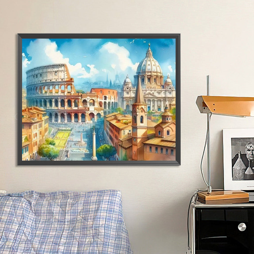 Colosseum - Full Square Drill Diamond Painting 50*40CM