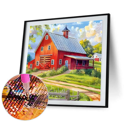 Ranch Barn - Full Round Drill Diamond Painting 30*30CM