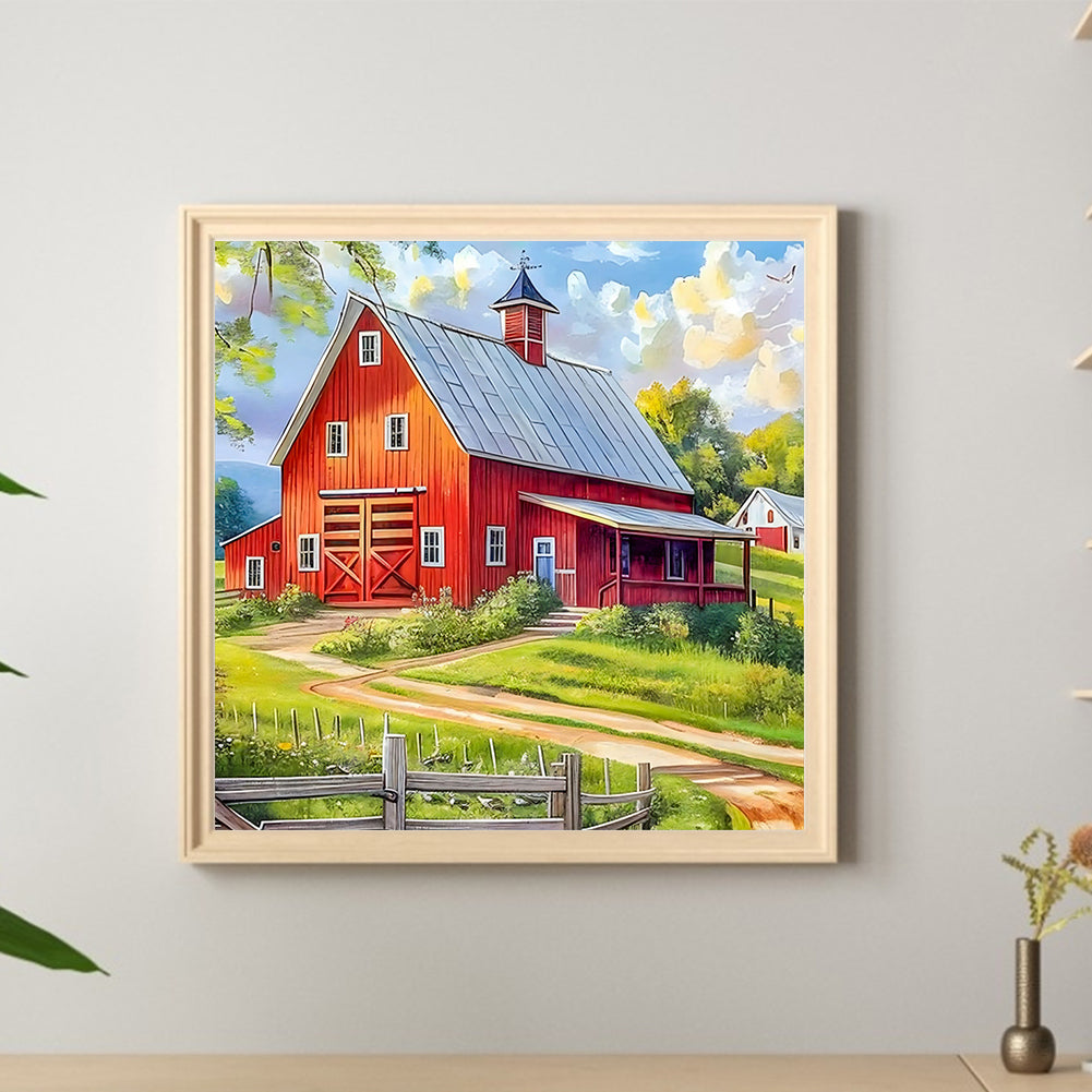 Ranch Barn - Full Round Drill Diamond Painting 30*30CM