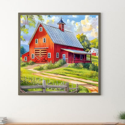 Ranch Barn - Full Round Drill Diamond Painting 30*30CM