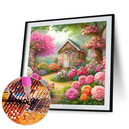 Rose Room - Full Round Drill Diamond Painting 30*30CM