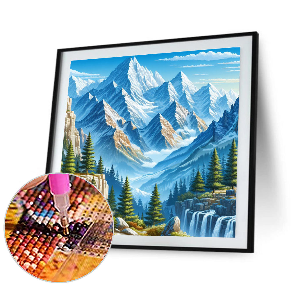 Iceberg Forest - Full Round Drill Diamond Painting 30*30CM