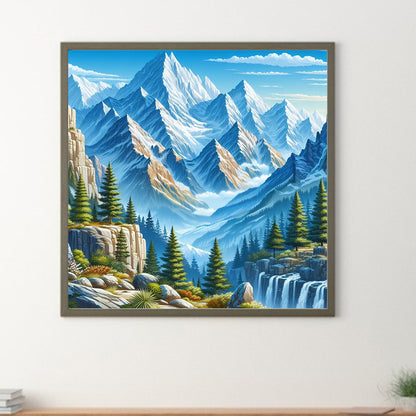 Iceberg Forest - Full Round Drill Diamond Painting 30*30CM