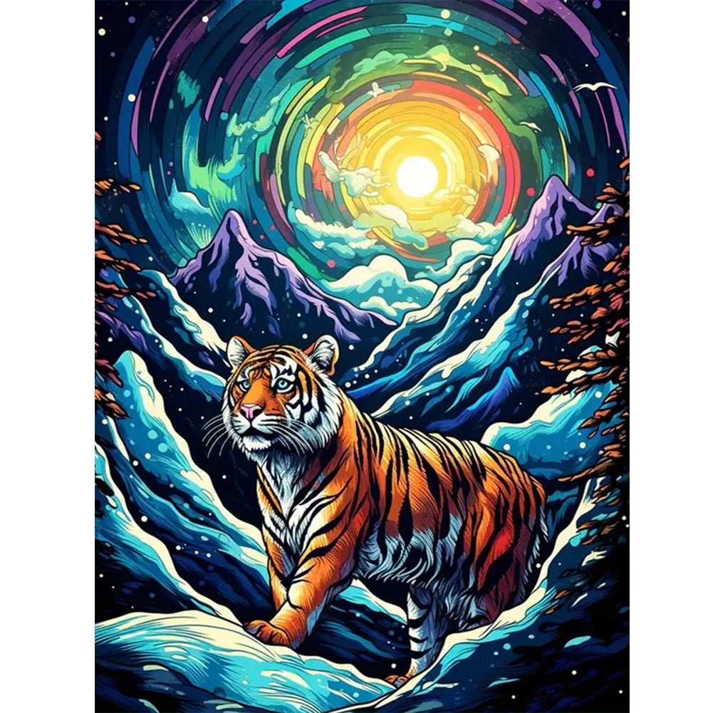 Tiger - Full Round Drill Diamond Painting 30*40CM