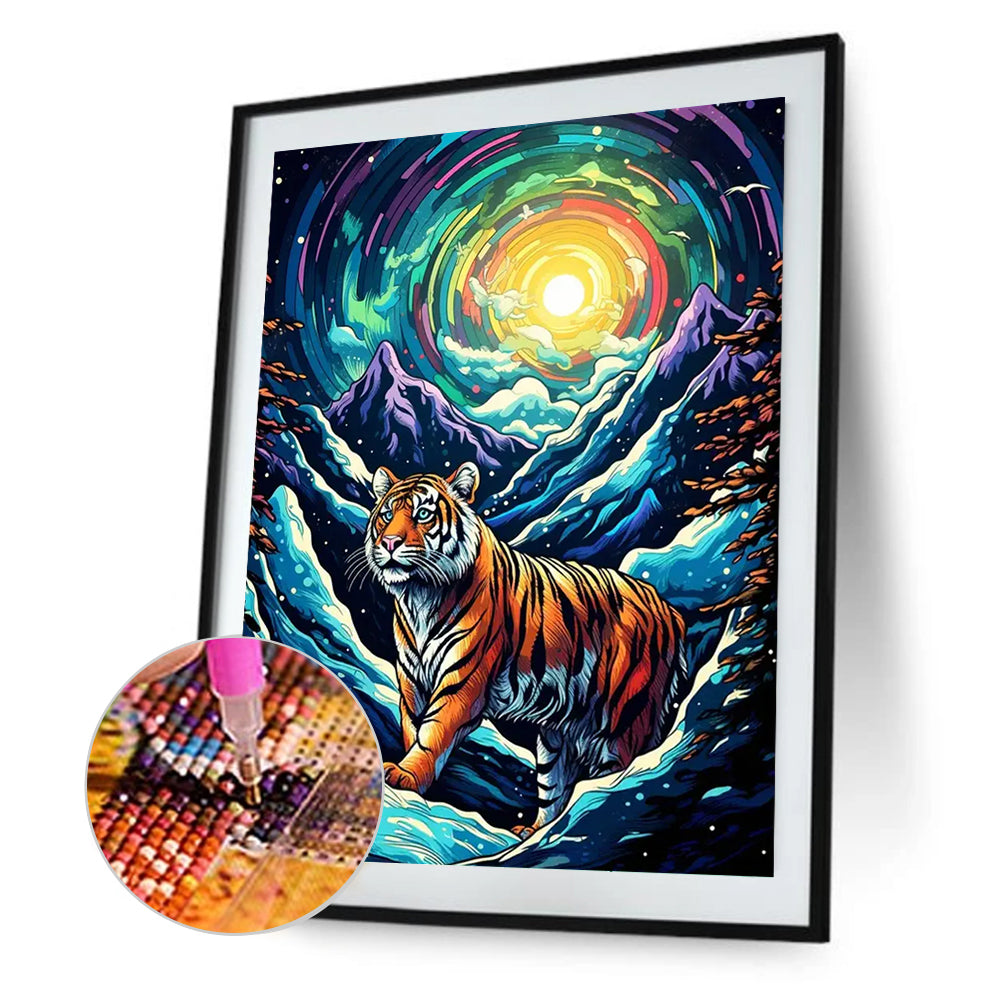 Tiger - Full Round Drill Diamond Painting 30*40CM