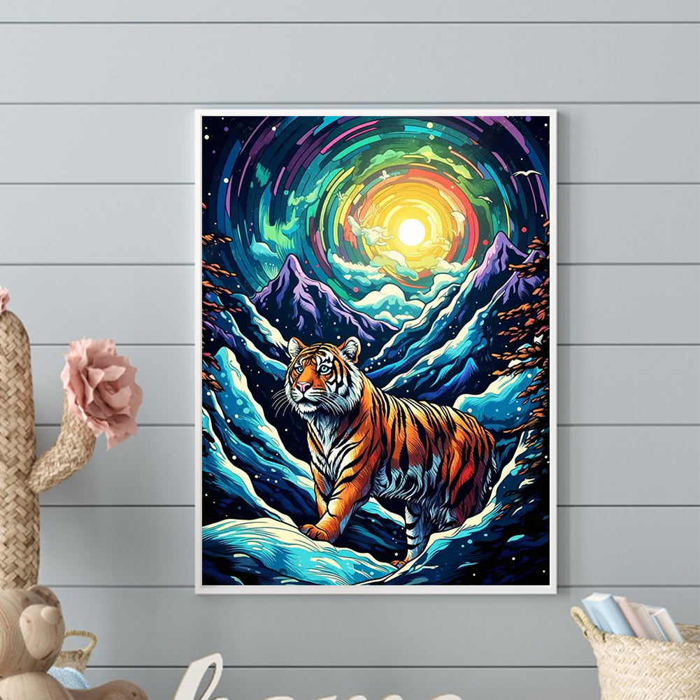 Tiger - Full Round Drill Diamond Painting 30*40CM