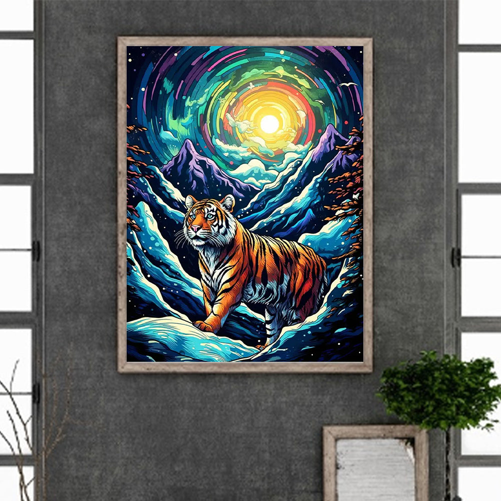 Tiger - Full Round Drill Diamond Painting 30*40CM