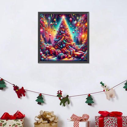 Christmas Tree And Gifts - Full Round Drill Diamond Painting 30*30CM