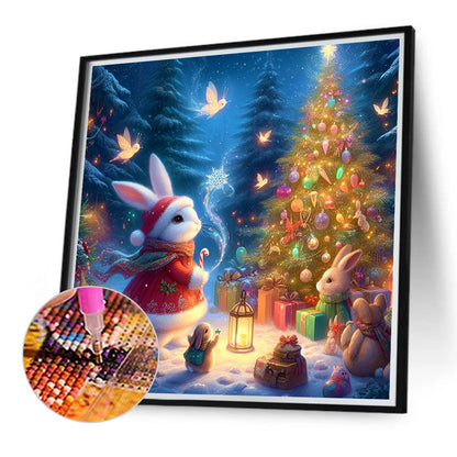 Christmas Of Forest Animals - Full Round Drill Diamond Painting 30*30CM