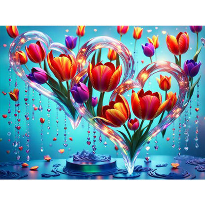 Tulip - Full Round Drill Diamond Painting 40*30CM