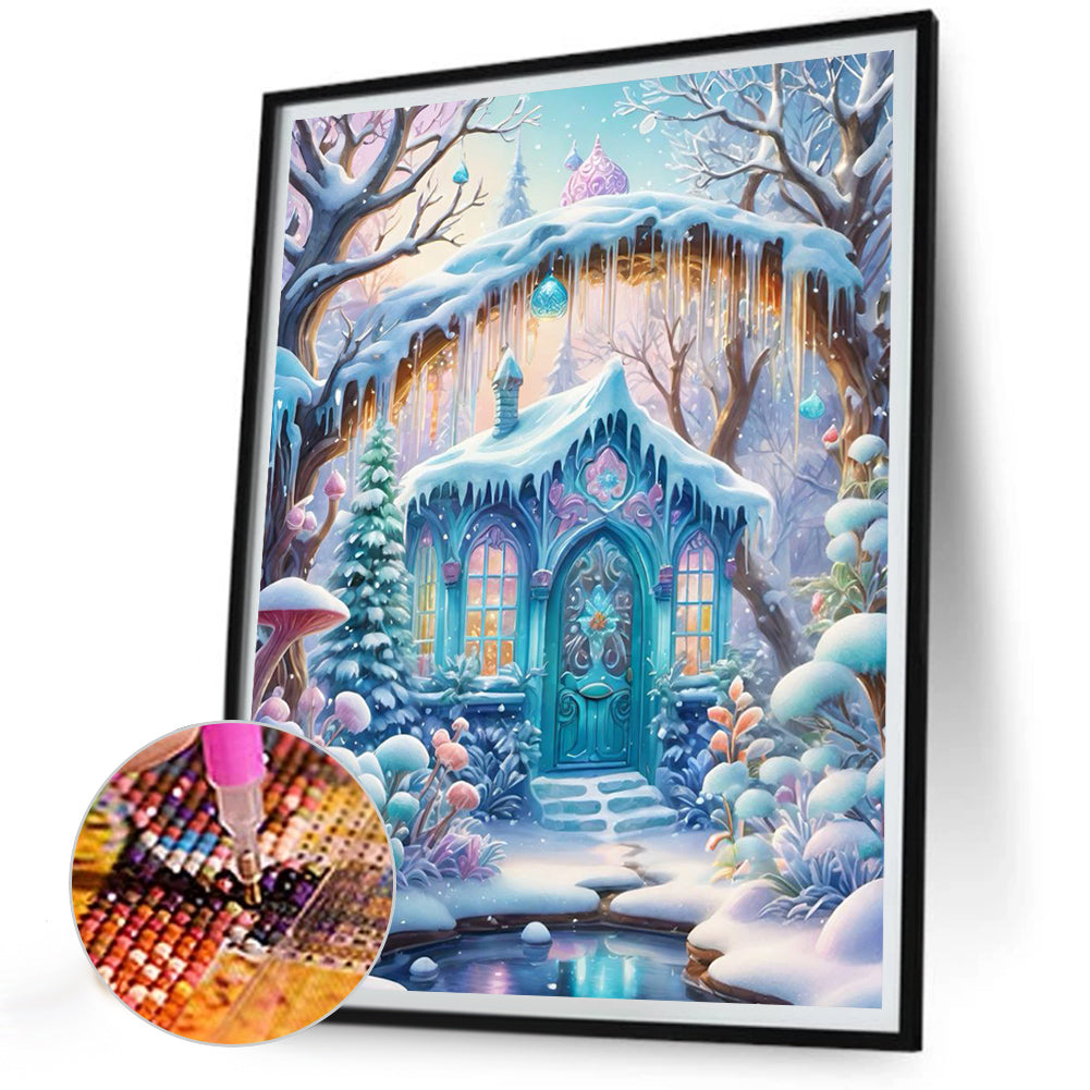 Ice House - Full Round Drill Diamond Painting 30*40CM