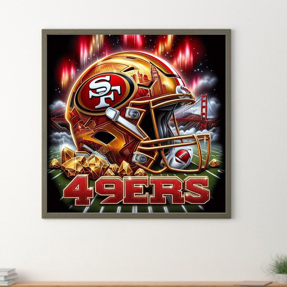 San Francisco 49Ers Helmet - Full Round Drill Diamond Painting 40*40CM