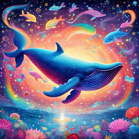 Dream Whale - Full Round Drill Diamond Painting 30*30CM