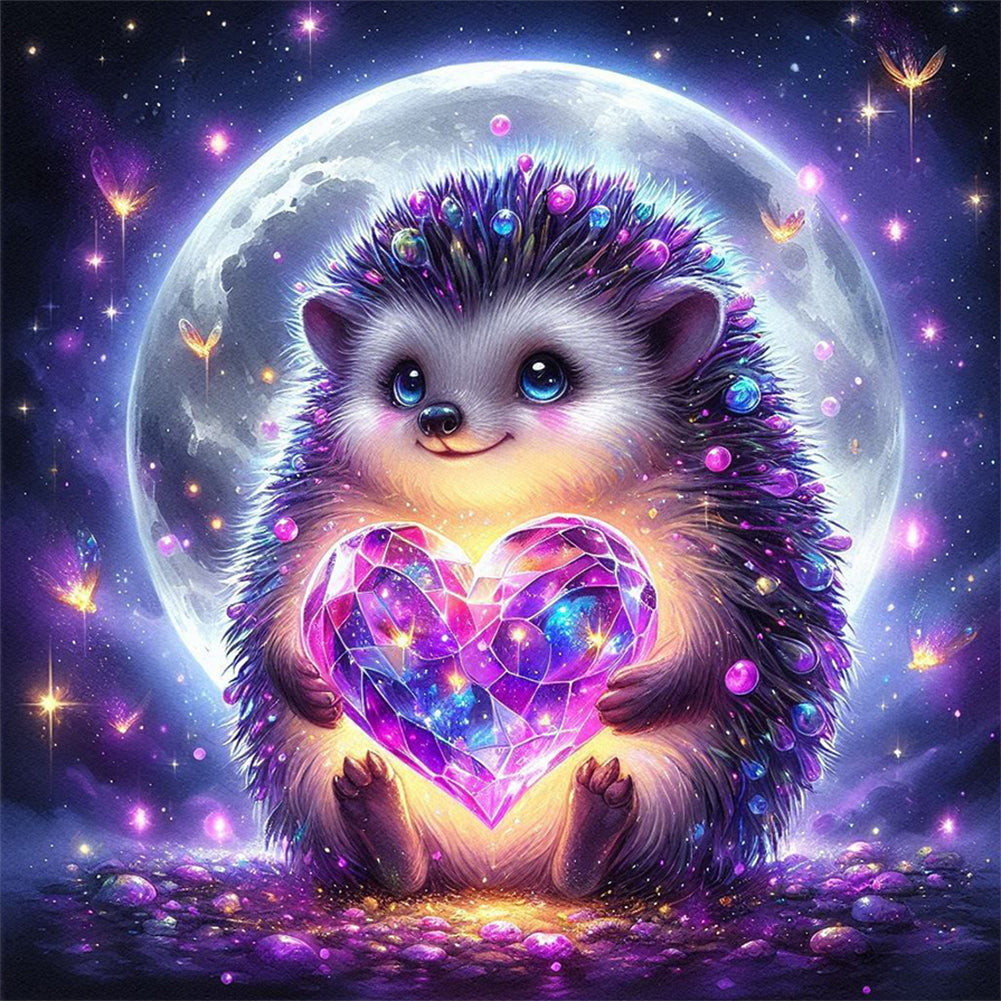 Love Hedgehog - Full Round Drill Diamond Painting 30*30CM