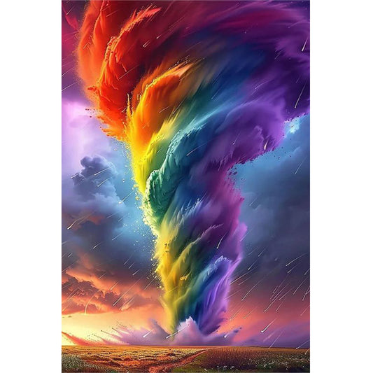 Colorful Tornado - Full Round Drill Diamond Painting 40*60CM