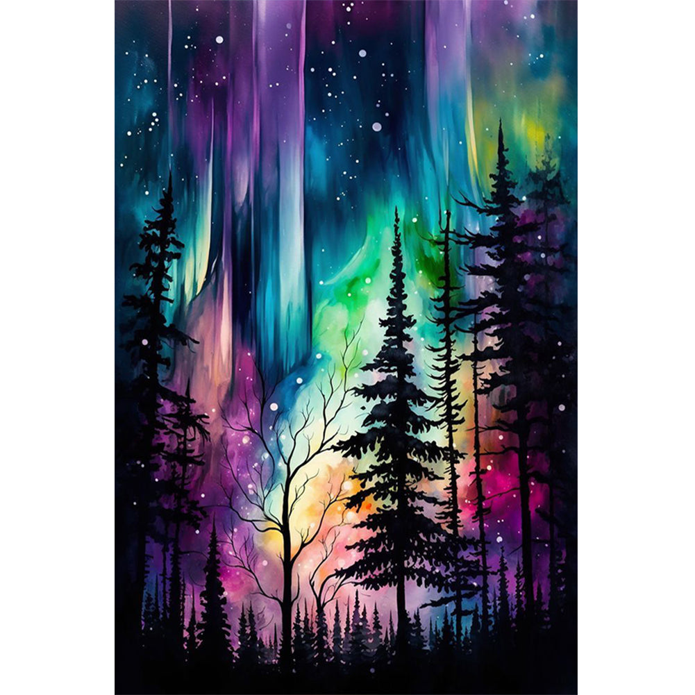 Colorful Aurora - Full Round Drill Diamond Painting 40*60CM