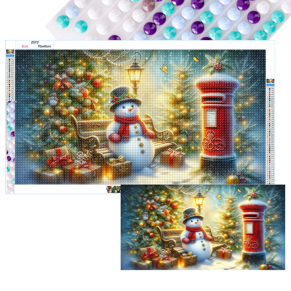 Merry Christmas - Full Round Drill Diamond Painting 70*40CM