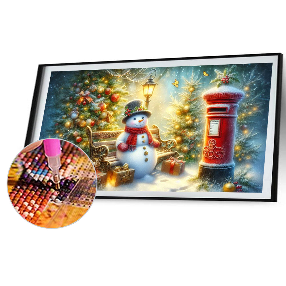 Merry Christmas - Full Round Drill Diamond Painting 70*40CM