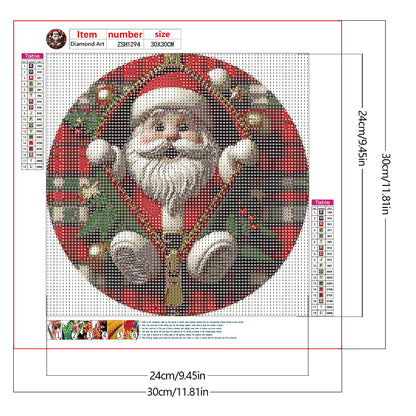 Santa Claus - Full Round Drill Diamond Painting 30*30CM