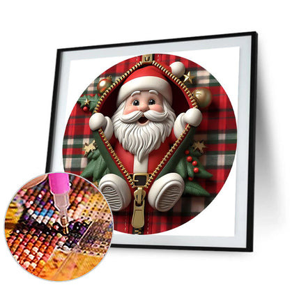 Santa Claus - Full Round Drill Diamond Painting 30*30CM