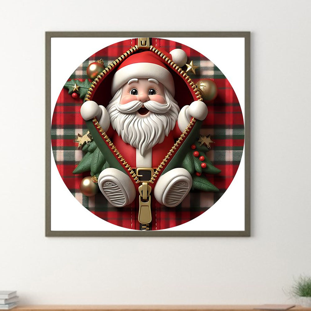 Santa Claus - Full Round Drill Diamond Painting 30*30CM