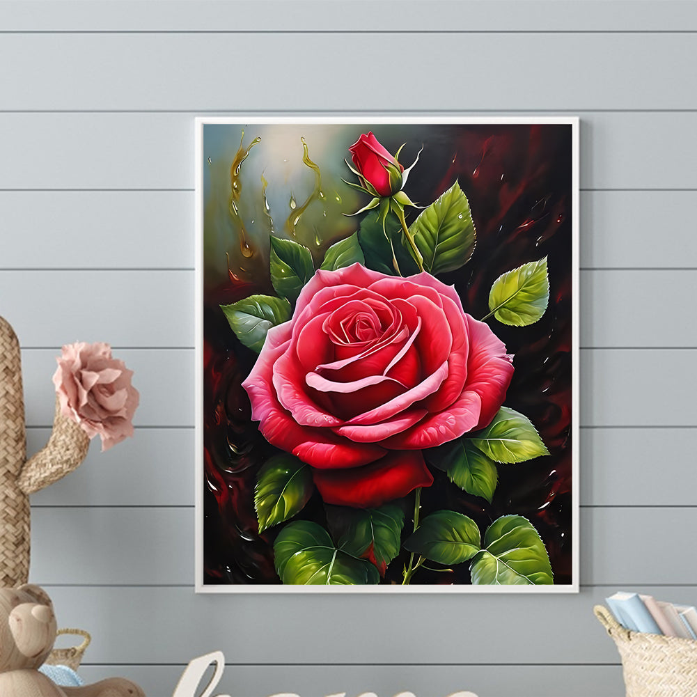 Rose - Full Round Drill Diamond Painting 40*50CM