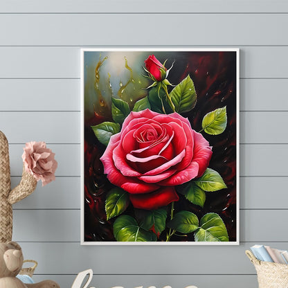 Rose - Full Round Drill Diamond Painting 40*50CM