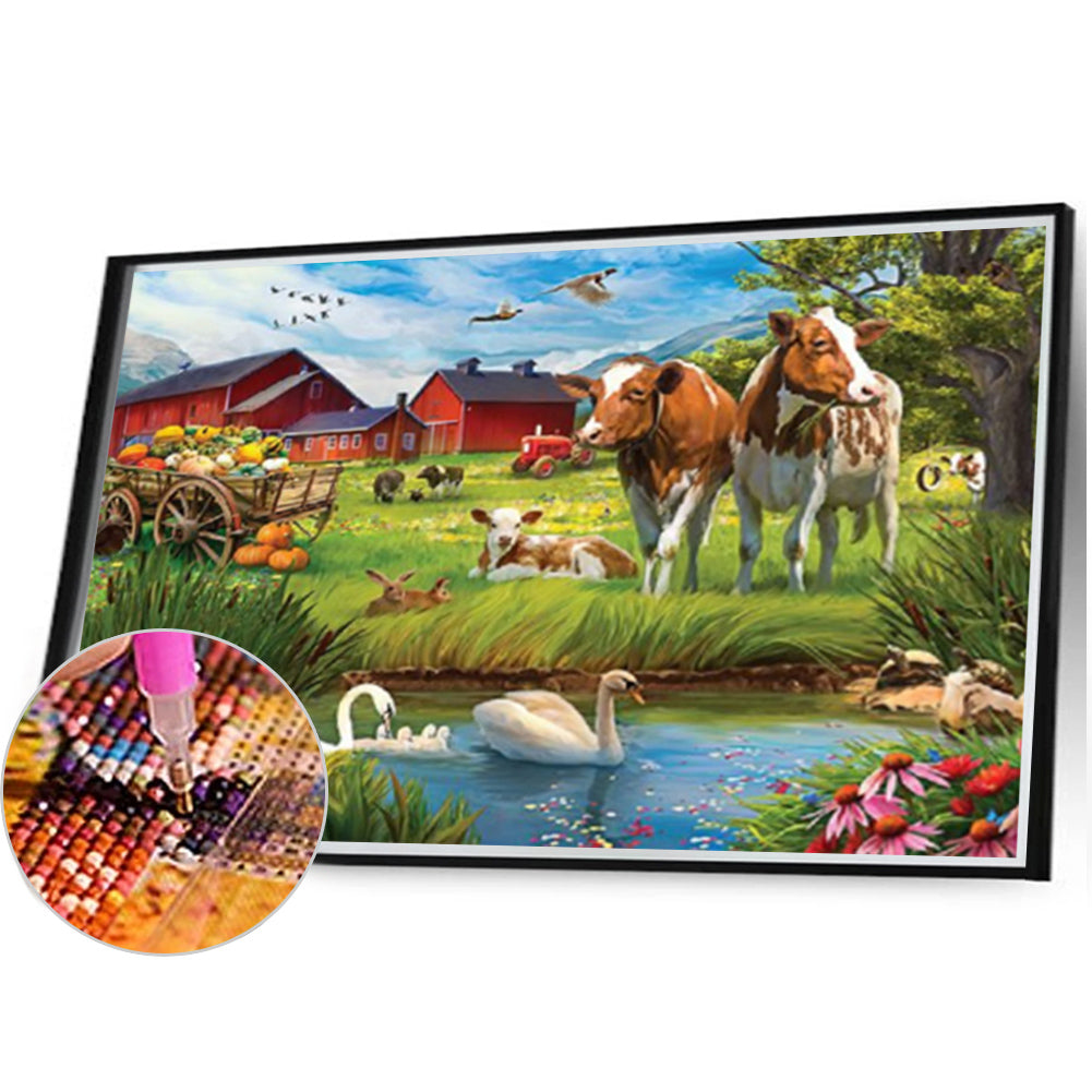 Pasture - Full Square Drill Diamond Painting 40*30CM